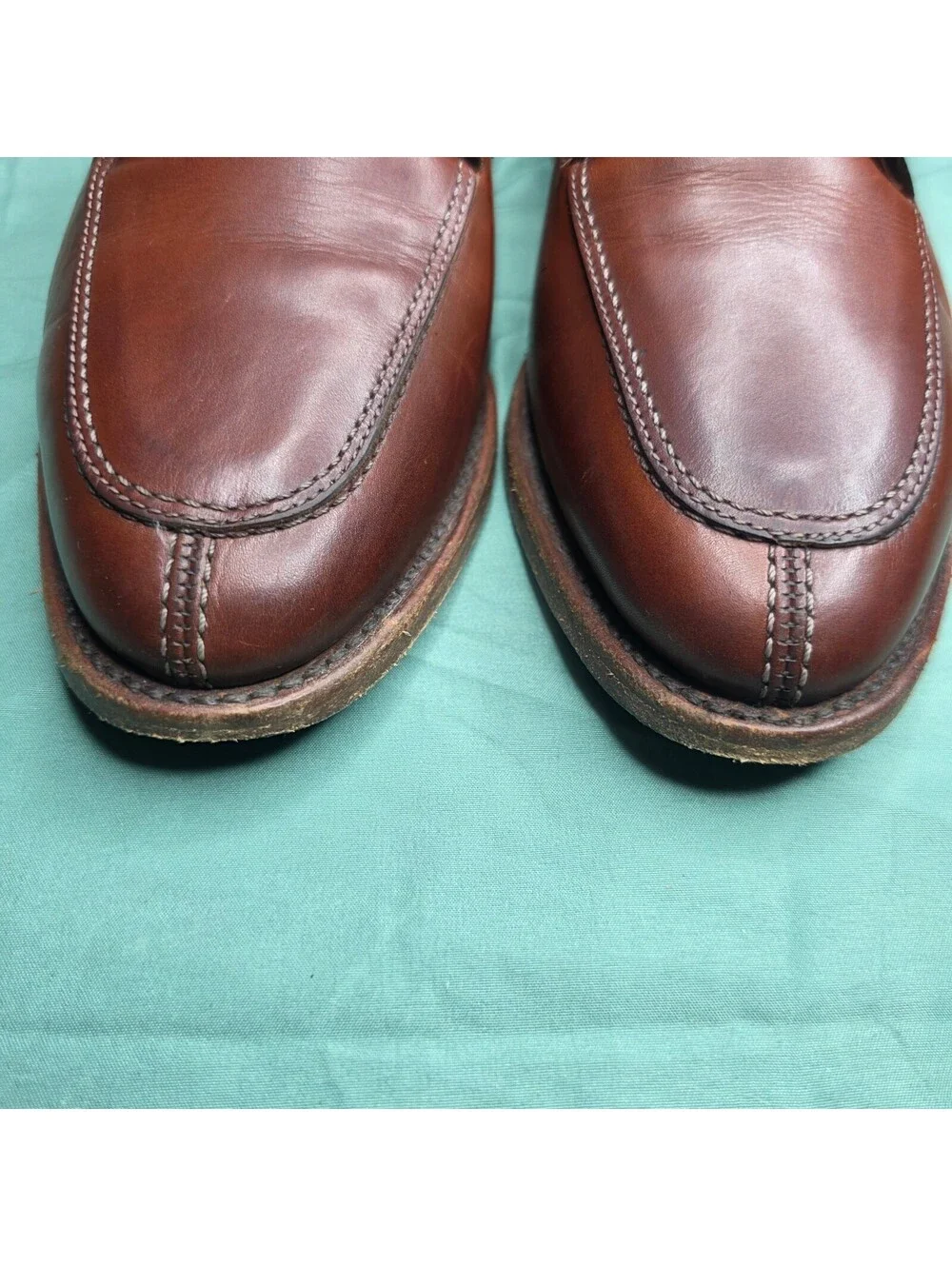 Allen Edmonds LaSalle Brown Leather Lace-Up Derby Round Toe Men's US Sz 8.4398